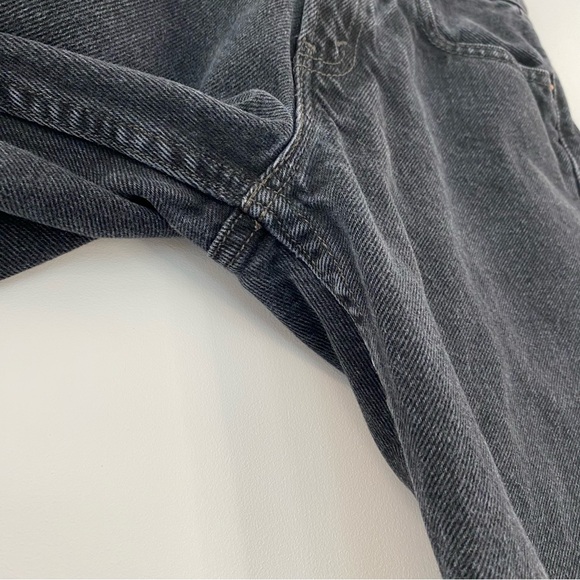 Levi's 550 Black Relaxed Fit Raw Hem Jeans Size 27 - Picture 12 of 16